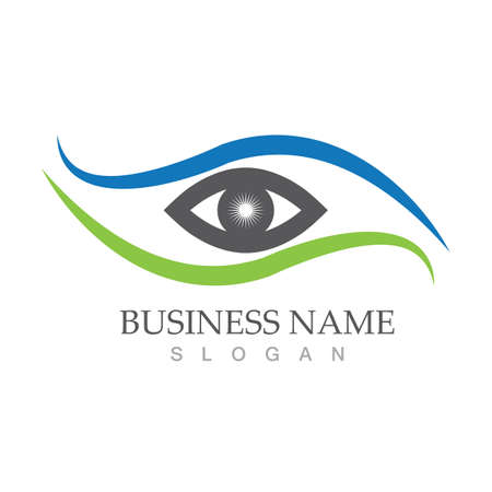 Branding Identity Corporate Eye Care vector logo designのイラスト素材