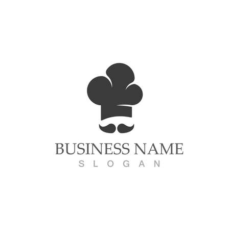 hat chef logo template vector illustrationのイラスト素材