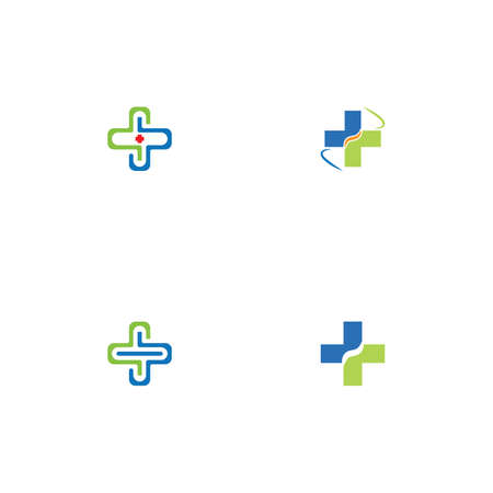 health medical logo design vector templateのイラスト素材