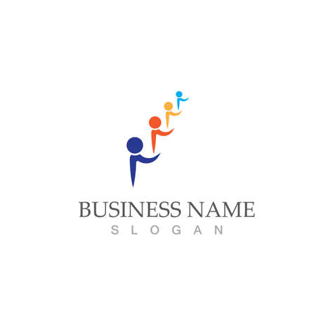 Community, network and social icon design templateのイラスト素材