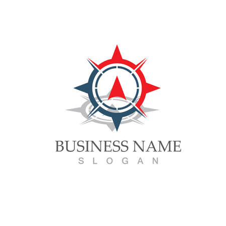 compass logo template vector icon illustration designのイラスト素材
