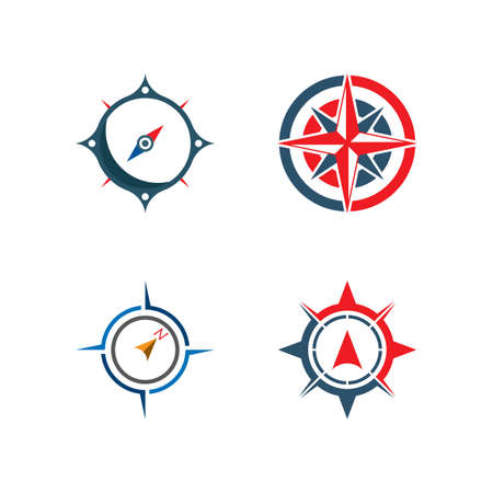 compass logo template vector icon illustration designのイラスト素材