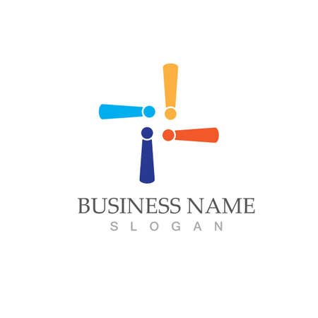 Community, network and social icon design templateのイラスト素材