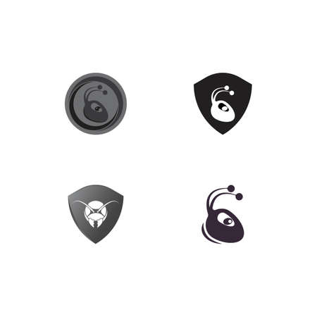 Ant Logo template vector illustration designのイラスト素材