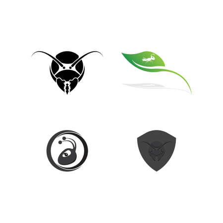 Ant Logo template vector illustration designのイラスト素材