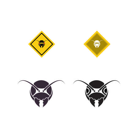 Ant Logo template vector illustration designのイラスト素材