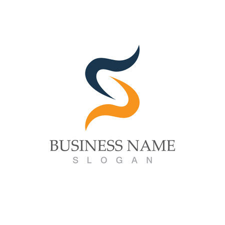 Business corporate S letter logo design vectorのイラスト素材