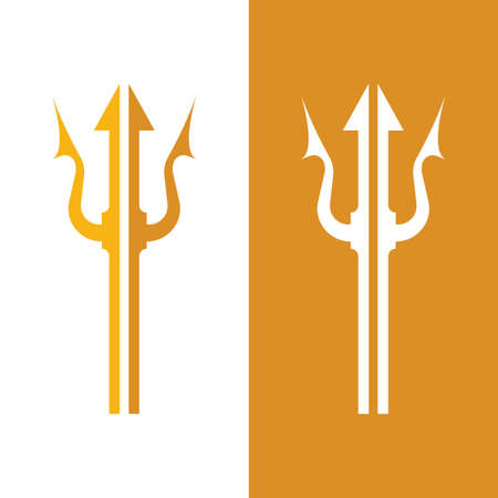 Trident Logo Template vector icon illustration design