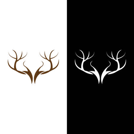 Deer Logo Template vector icon illustration designのイラスト素材