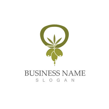 olive icon vector illustration design templateのイラスト素材