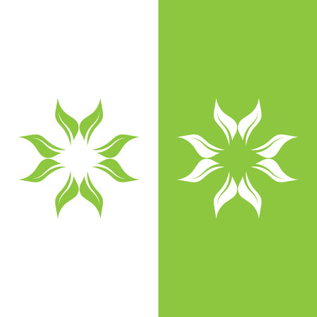 Logos of green Tree leaf ecology nature element vectorのイラスト素材