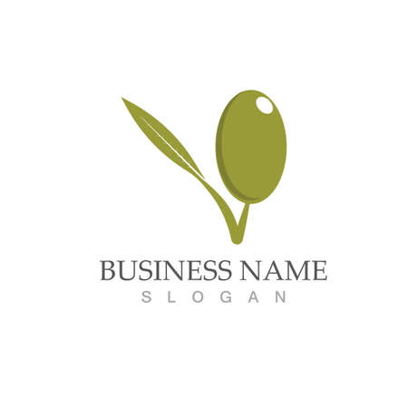 olive icon vector illustration design templateのイラスト素材