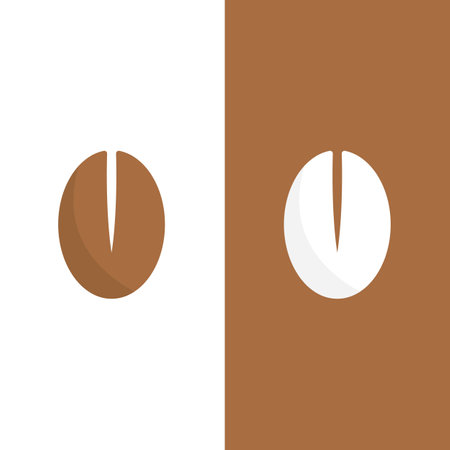 coffee bean icon vector illustration templateのイラスト素材