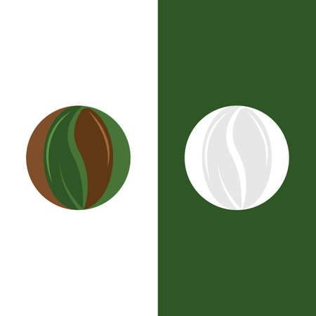 coffee bean icon vector illustration templateのイラスト素材