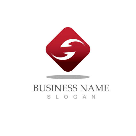 Business corporate S letter logo design vectorのイラスト素材