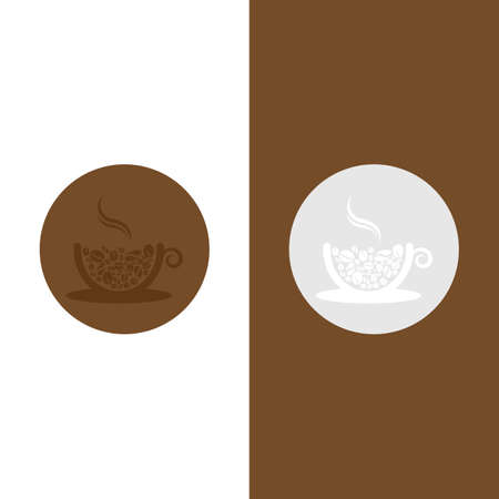 coffee bean icon vector illustration templateのイラスト素材