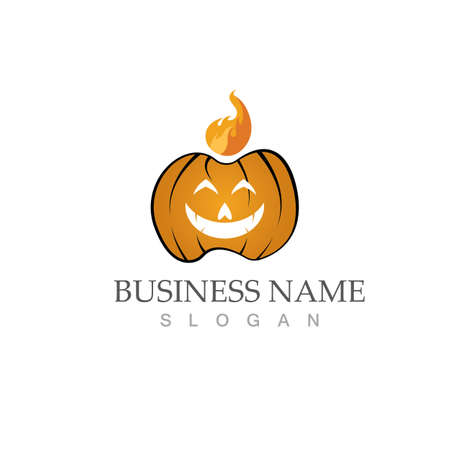 halloween logo vector illustration icon templateのイラスト素材