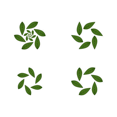 green Tree leaf ecology nature element vectorのイラスト素材