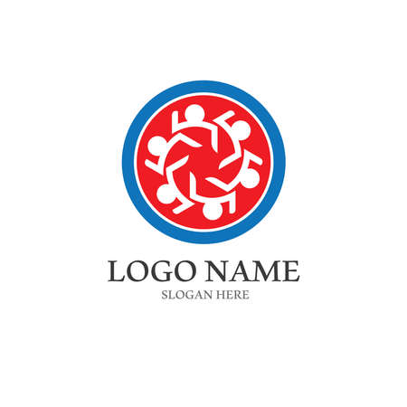 Community, network and social icon design templateのイラスト素材