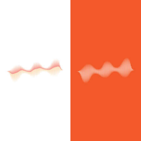 Sound waves vector illustration design templateのイラスト素材