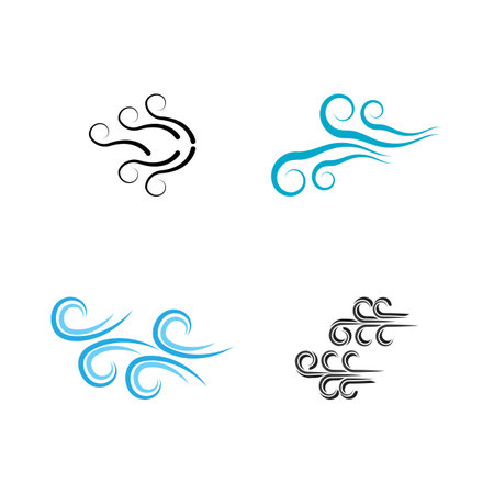 Wind icon vector illustration design templateのイラスト素材