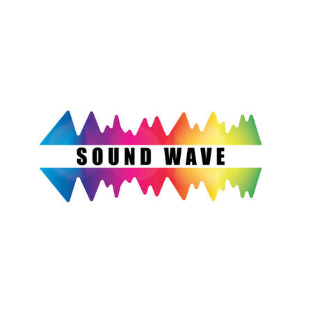 Sound waves vector illustration design templateのイラスト素材