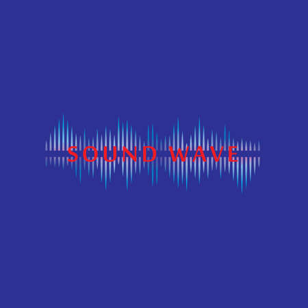 Sound waves vector illustration design templateのイラスト素材