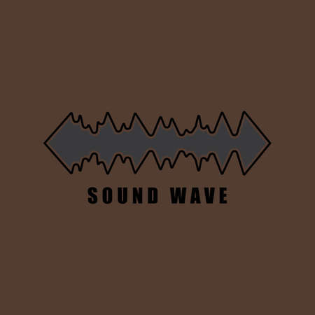 Sound waves vector illustration design templateのイラスト素材