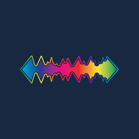 Sound waves vector illustration design templateのイラスト素材