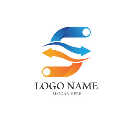 Business corporate S letter logo design vectorのイラスト素材
