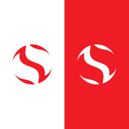 Business corporate S letter logo design vectorのイラスト素材