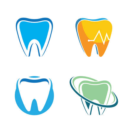 Dental logo Template vector illustration icon designのイラスト素材