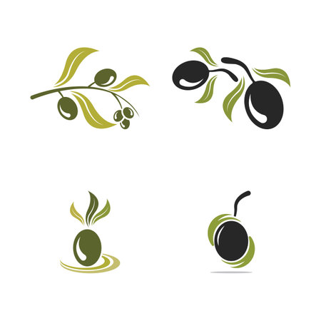 olive icon vector illustration design templateのイラスト素材