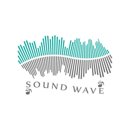Sound waves vector illustration design templateのイラスト素材