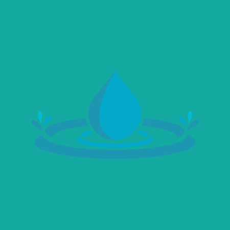 Water drop Logo Template vector illustration designのイラスト素材