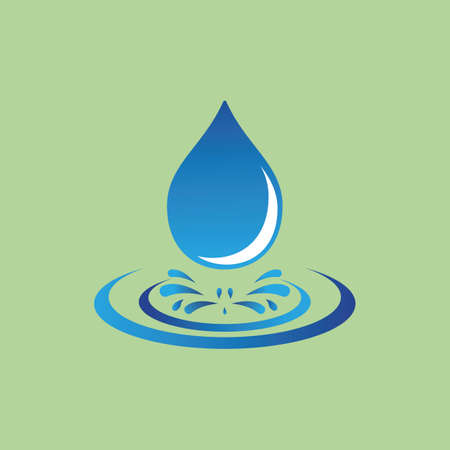 Water drop Logo Template vector illustration designのイラスト素材