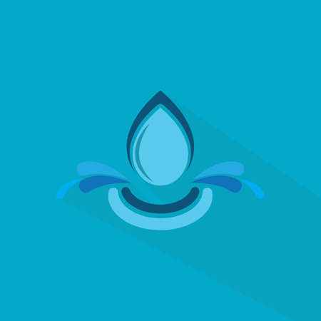Water drop Logo Template vector illustration designのイラスト素材