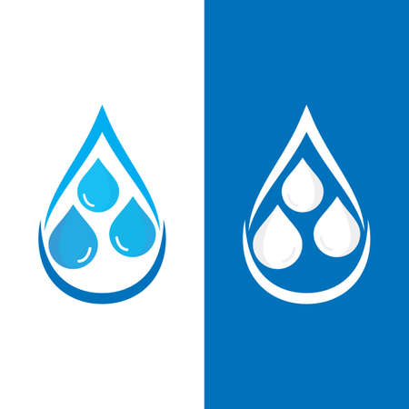 Water drop Logo Template vector illustration designのイラスト素材