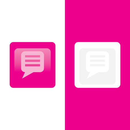 Speech bubble icon Logo template vector illustrationのイラスト素材