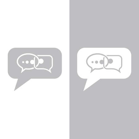 Speech bubble icon Logo template vector illustrationのイラスト素材