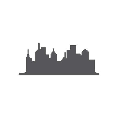 Modern City skyline . city silhouette. vector illustration in flat designのイラスト素材