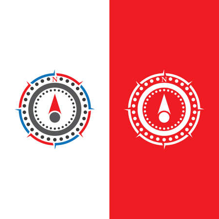 Compass Logo Template vector icon illustration designのイラスト素材