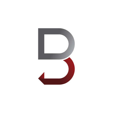 B Letter logo template vector illustrationのイラスト素材