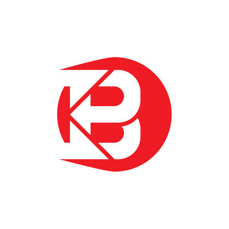 B Letter logo template vector illustrationのイラスト素材