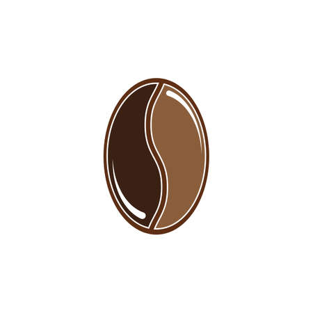 coffee bean icon vector illustration templateのイラスト素材