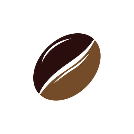 coffee bean icon vector illustration templateのイラスト素材
