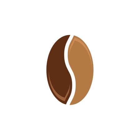 coffee bean icon vector illustration templateのイラスト素材