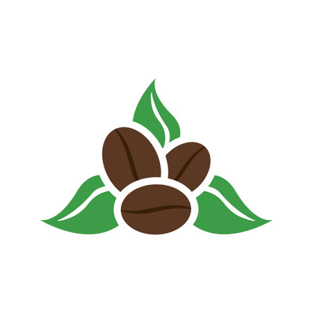 coffee bean icon vector illustration templateのイラスト素材
