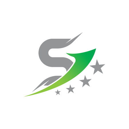 Business corporate S letter logo design vectorのイラスト素材