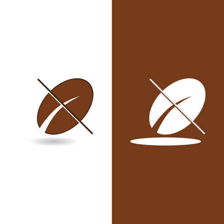 coffee bean icon vector illustration templateのイラスト素材